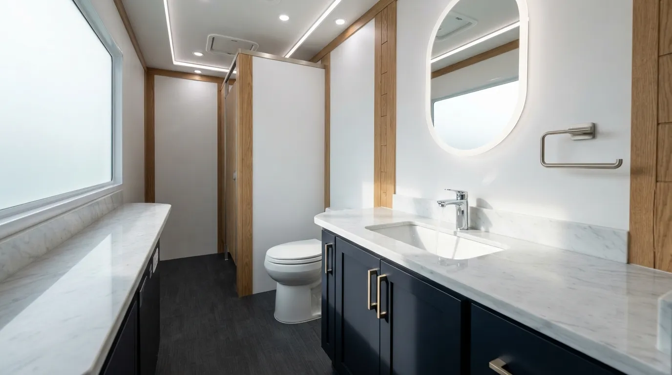 Luxury Restroom Trailer in Southfield, MI